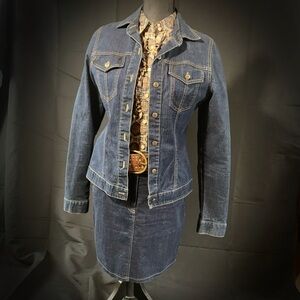 Denim on Denim Canadian tuxedo Western suit
